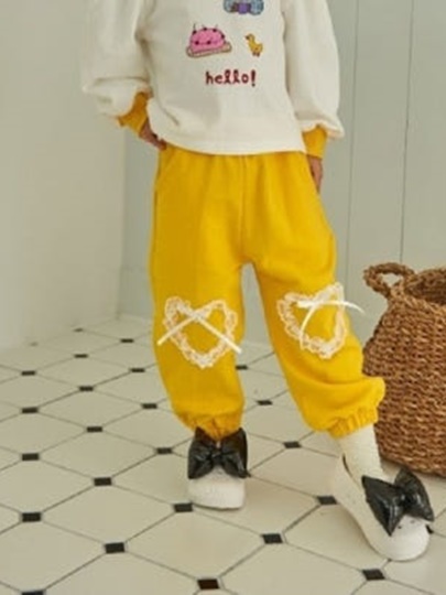 Heart Lace Jogger Pants