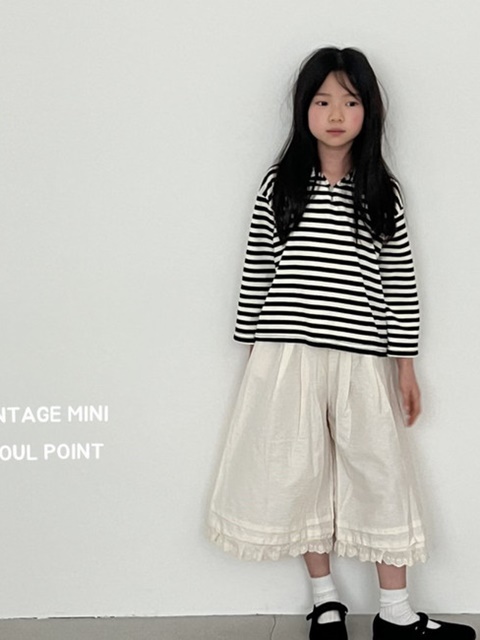 Lace Pleated Wide Pants