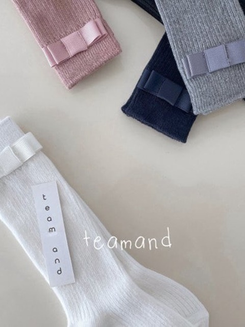 Ribbon Ribbed Socks