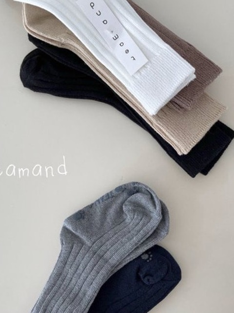Plain Ribbed Genie Socks Plain Ribbed Genie Socks