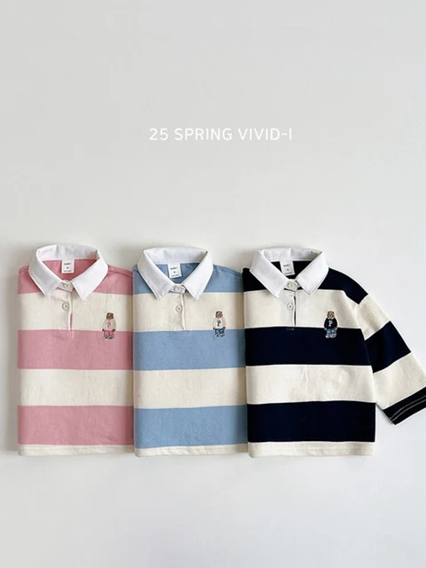 Large Stripe Collar Sweatshirts