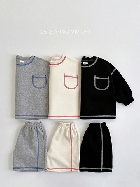 Stitch Shorts Top Bottom Set