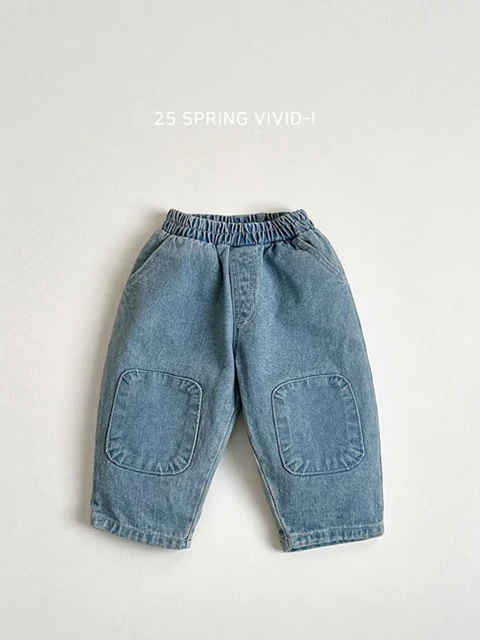 Patch Denim Pants