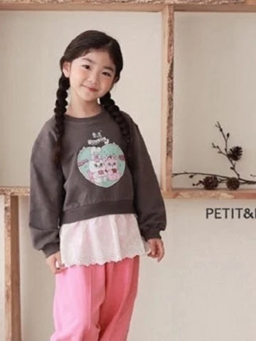 Cutie Crop Lace Sweatshirts