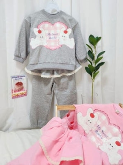 Sweetie Rabbit Top Bottom Set Sweetie Rabbit Top Bottom Set