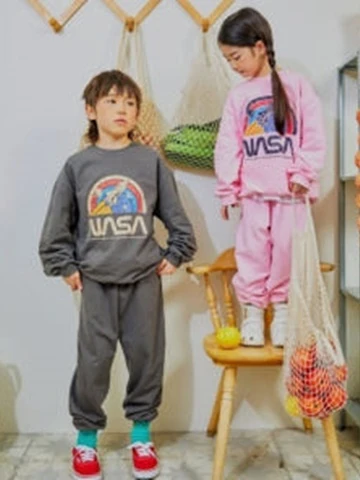 Rainbow Nasa Top Bottom Set