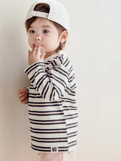 Colby Striped Baby Tee Colby Striped Baby Tee