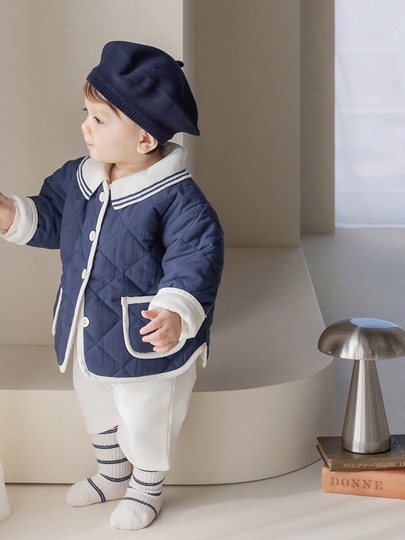Marian Quilted Hooded Baby Jacket Marian Quilted Hooded Baby Jacket