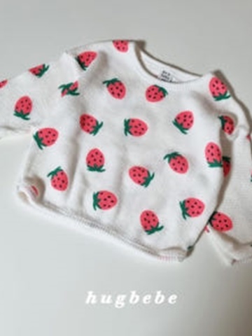 Waffle Strawberry Pullover