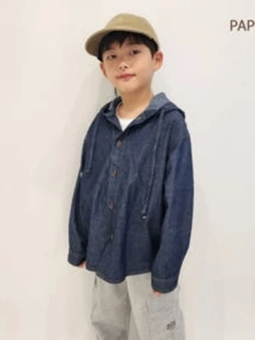 Hood Denim Shirt