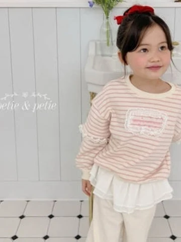 Lucy Stripe Collar Sweatshirts