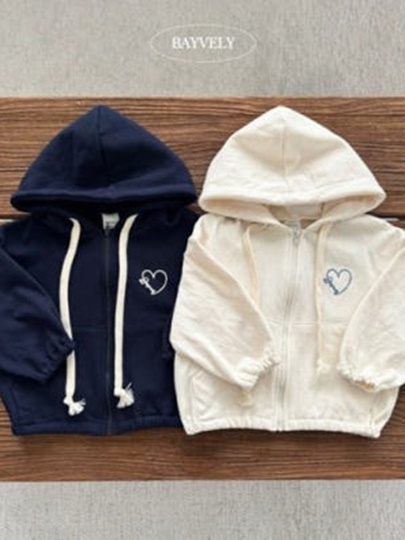 Lovely Heart Hooded Zip-up Jacket Lovely Heart Hooded Zip-up Jacket