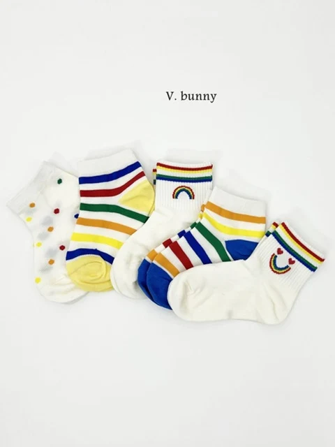 Color Stripe Socks Set Color Stripe Socks Set