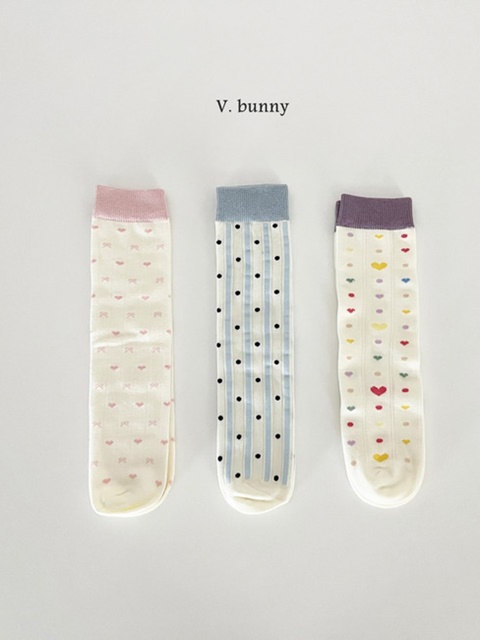 Dotted Heart Socks Set Dotted Heart Socks Set