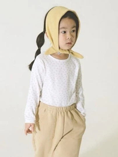 Small Flower Ribbed Tee