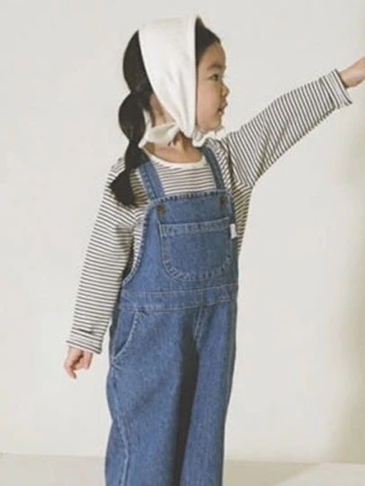 Round Denim Overalls Round Denim Overalls