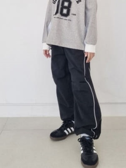 2-line Piping Anorak Pants
