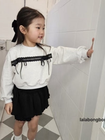 Lace Ribbon Sweatshirts