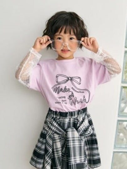 Short Sleeve Lace Tee