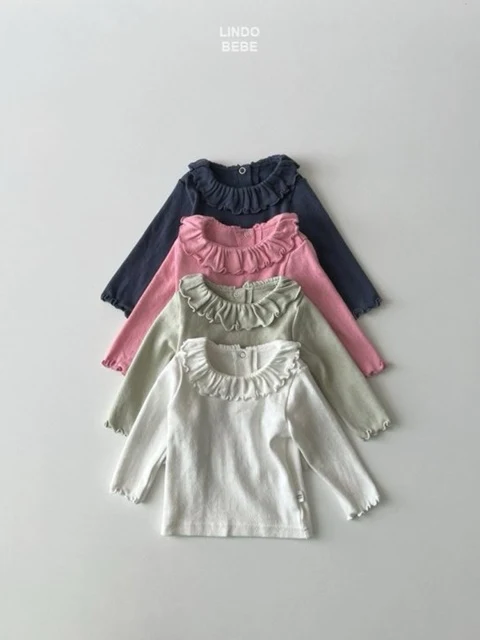 Bebe Eyelet Frill Tee