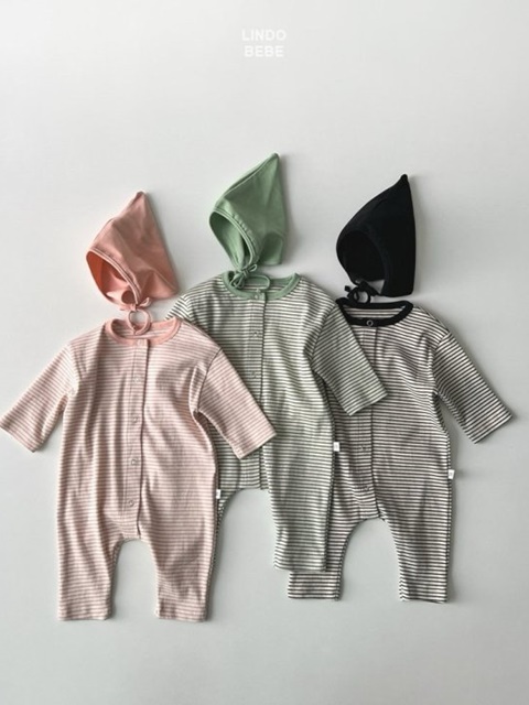 Bebe Stripe Suit (Bonnet Set)