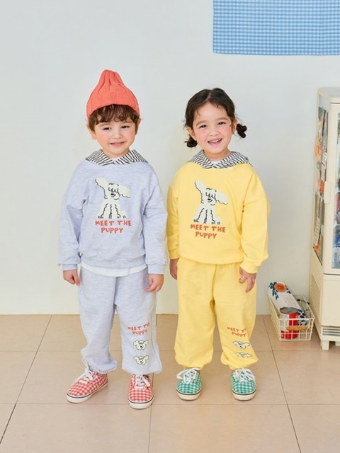 Stripe Puppy Hood Set