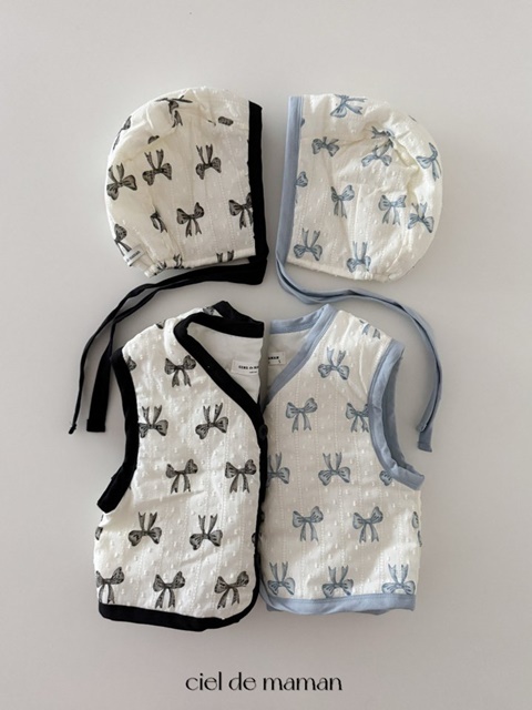 Honey Vest Bonnet Set