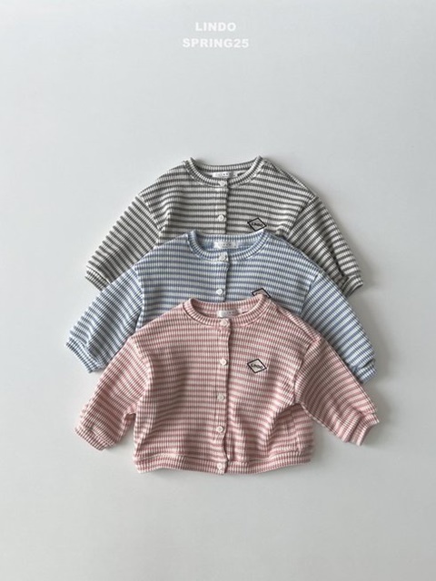 Candy Waffle Stripe Cardigan Candy Waffle Stripe Cardigan