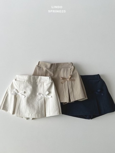 Line Ribbon Skirt Pants