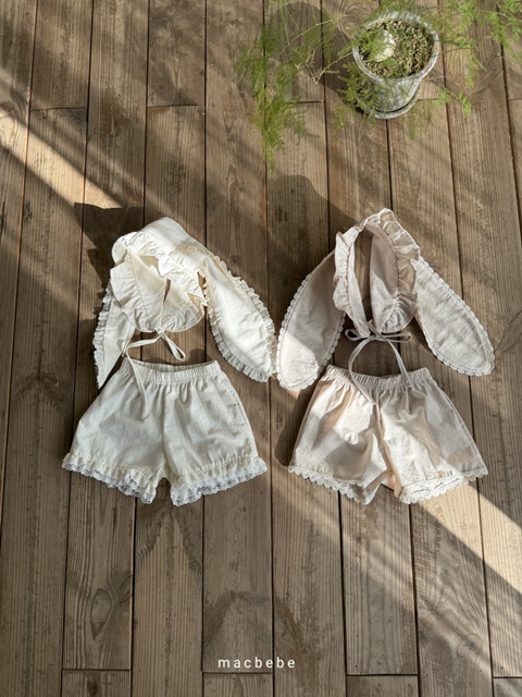 Bunny Set (Bonnet size free)