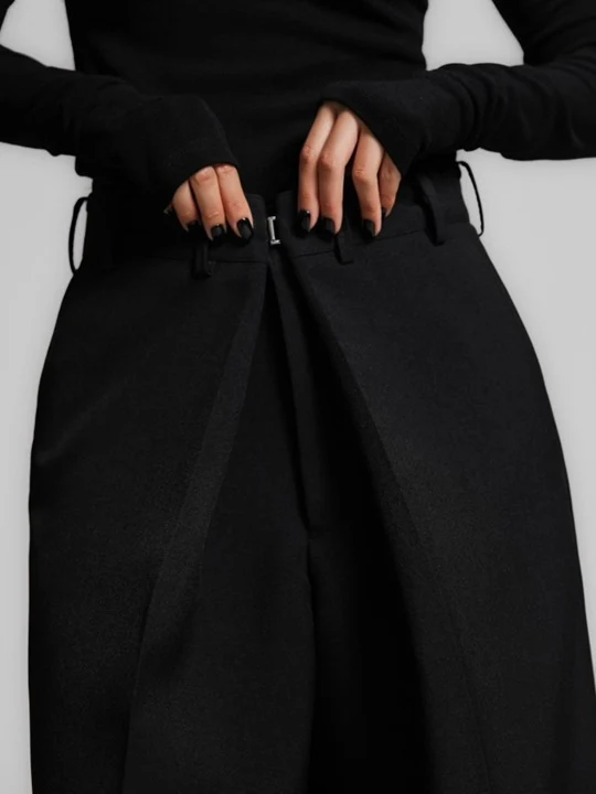 Oversized Wrapping Detail Wide Trousers Oversized Wrapping Detail Wide Trousers