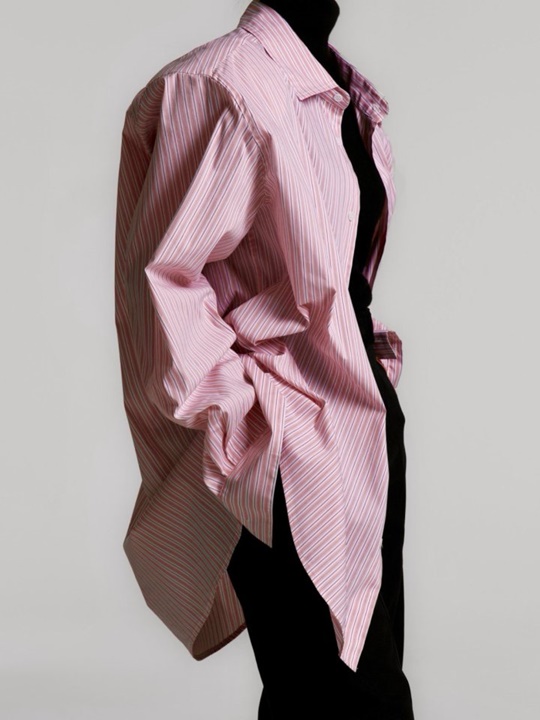 Boyfriend Fit Oversized Stripe Button Down Shirt Boyfriend Fit Oversized Stripe Button Down Shirt
