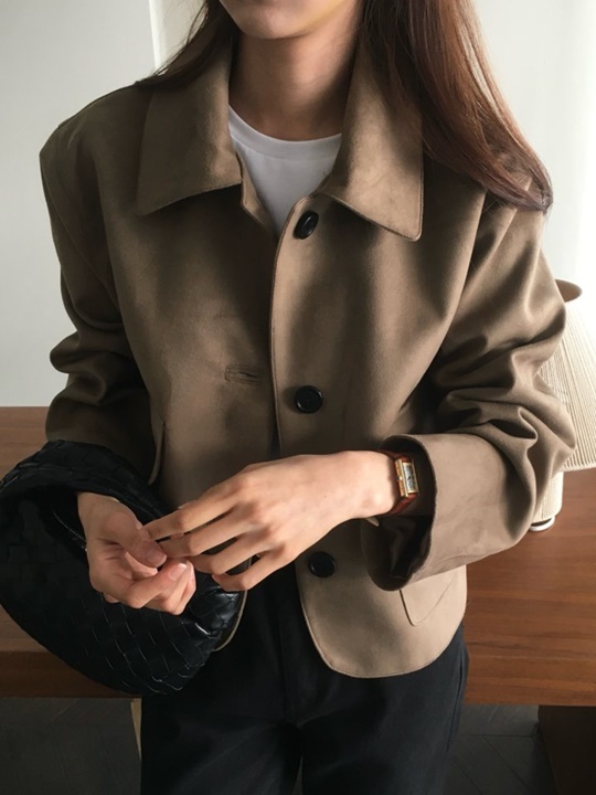 Crop Suede Jacket Crop Suede Jacket