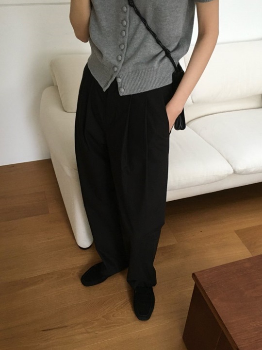Pintuck Cotton Wide Pants Pintuck Cotton Wide Pants
