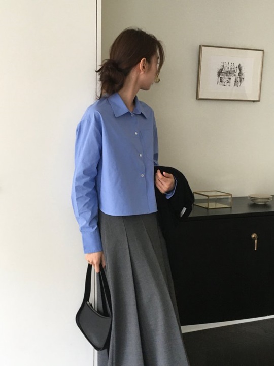 Crop Pocket Shirt Crop Pocket Shirt