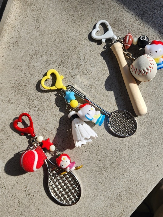 Cat Sports Mini Keyring