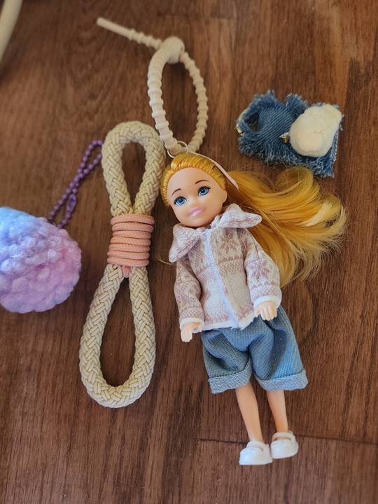 Nordic Pompom Doll Keyring Nordic Pompom Doll Keyring