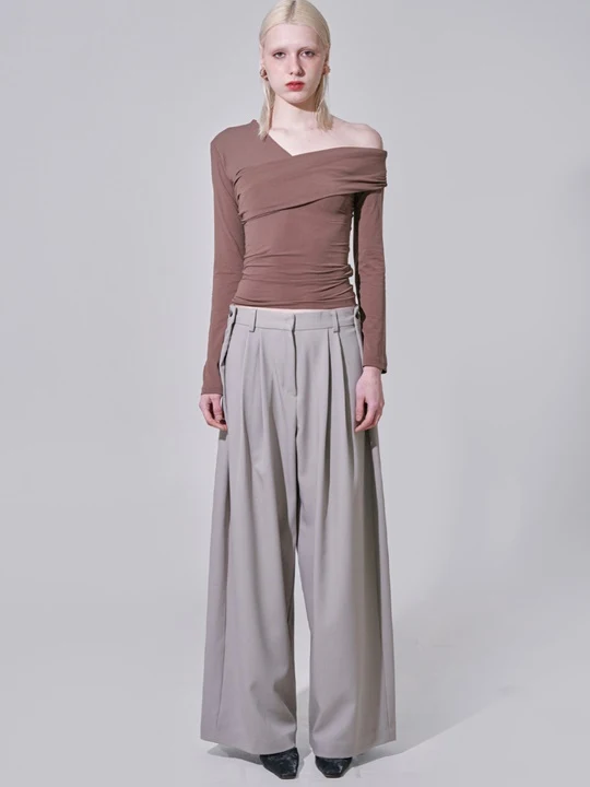Unblanace Drape Top