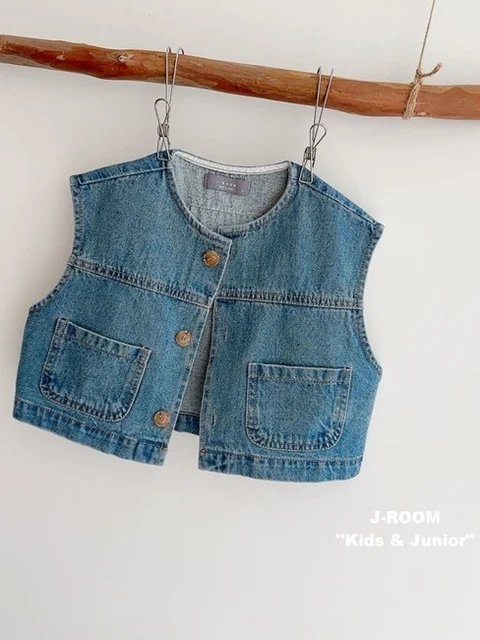 Label Denim Vest