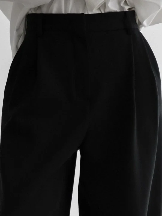 Sweat Wide Pintuck Trousers Sweat Wide Pintuck Trousers