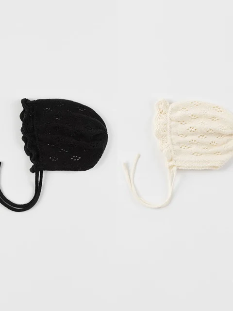 Ribbed Knit Baby Bonnet Ribbed Knit Baby Bonnet