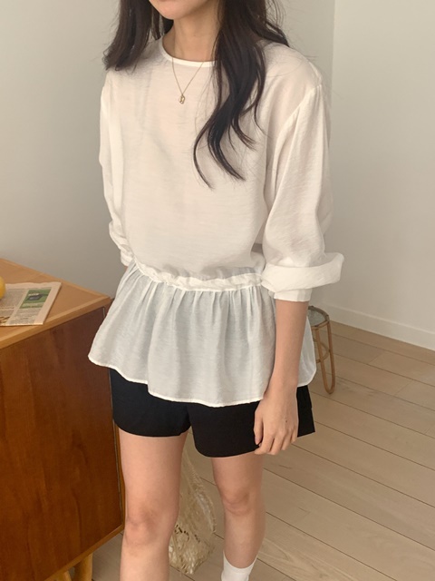 Plain Ruffle Blouse Plain Ruffle Blouse