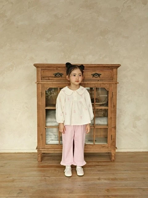 Straight Frill Pants