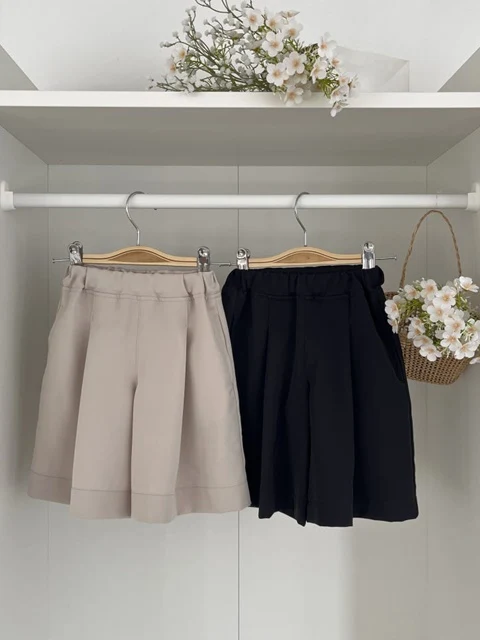 Pleated Skirt Pants