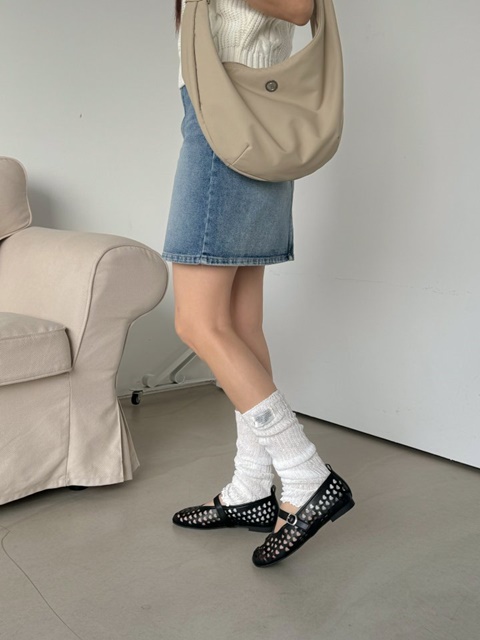Vintage Heart Mesh Flat
