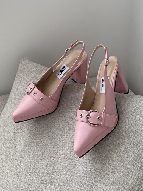 Stiletto Velcro Slingback High Heel