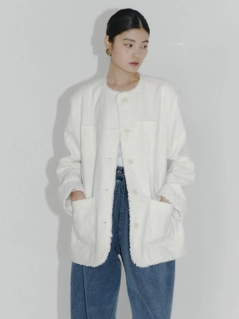 H Pocket Tweed Jacket