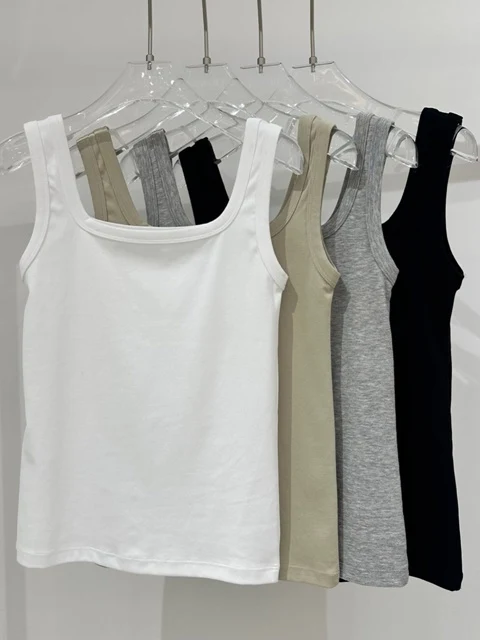Silk Square Sleeveless Tee