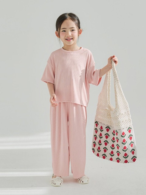 Pleated Crop Set