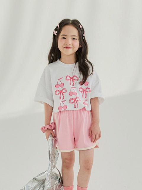 Ribbon Cherry Short Sleeve Set